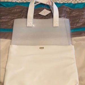 Bando white and clear bag